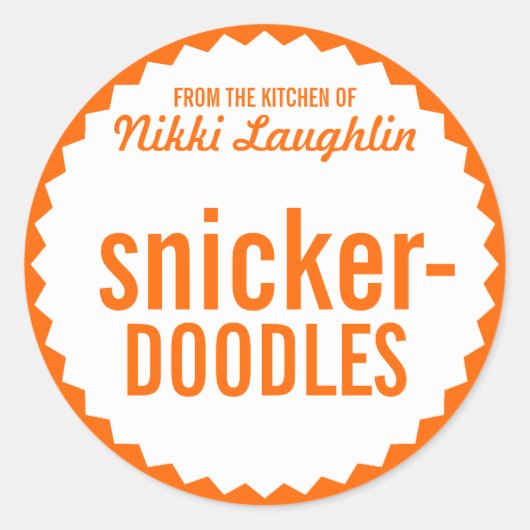 Plätzchen-Austausch backen Runder Aufkleber (Vorderseite)