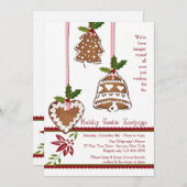 Plätzchen-Dekorations-Tauschen-Party Einladung (Vorne/Hinten)