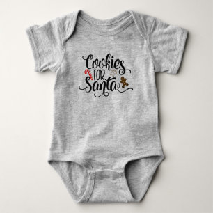 Plätzchen für wunderlichen Bodysuit Sankt Text-  Baby Strampler