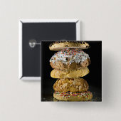 Plätzchen in einem Stapel Button (Vorne & Hinten)