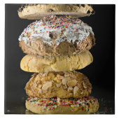 Plätzchen in einem Stapel Fliese (Vorderseite)