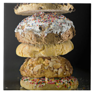 Plätzchen in einem Stapel Fliese