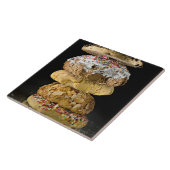 Plätzchen in einem Stapel Fliese (Seite)