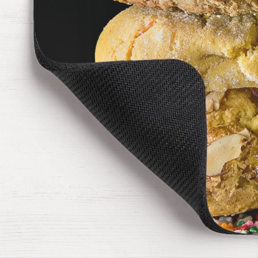 Plätzchen in einem Stapel Mousepad (Ecke)