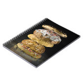 Plätzchen in einem Stapel Notizblock (Linke Seite)