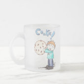 "PLÄTZCHEN!" Mattierte GlasTasse Mattglastasse (Links)