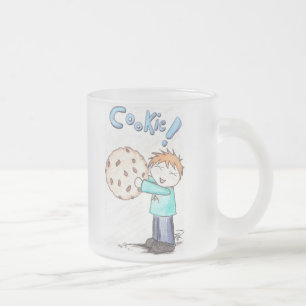 "PLÄTZCHEN!" Mattierte GlasTasse Mattglastasse