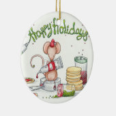 Plätzchen-Maus Keramikornament (Rechts)