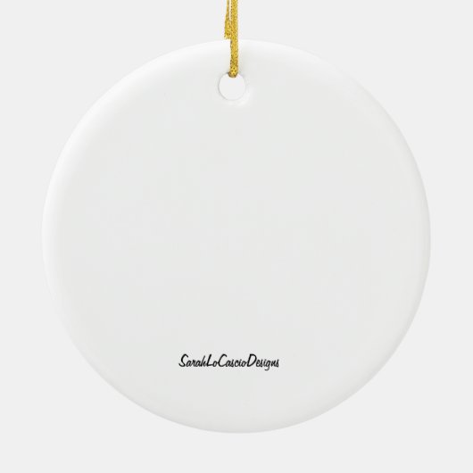 Plätzchen-Maus Keramikornament (Hinten)