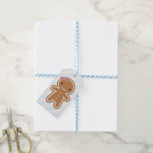 Plätzchen niedliches Kawaii Lebkuchen-Mädchen; Geschenkanhänger
