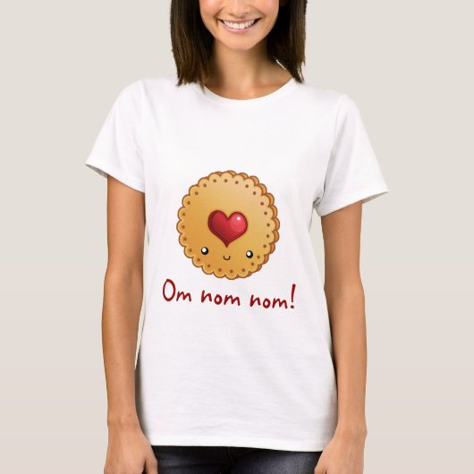 Plätzchen OMs NOM NOM T-Shirt (Vorderseite)