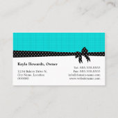 Plätzchen-Pop-Türkis Visitenkarte (Rückseite)