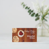 Plätzchen-Slogan-Visitenkarten Visitenkarte (Stehend Vorderseite)