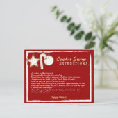 Plätzchen-Tauschen-Anweisungskarten - Sie können Einladung (Stehend Vorderseite)