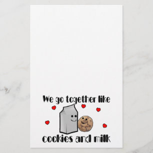 Plätzchen u. Milch-Liebe Briefpapier