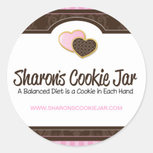 Plätzchen-verpackenaufkleber Runder Aufkleber