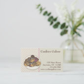 Plätzchen-Visitenkarte Visitenkarte (Stehend Vorderseite)