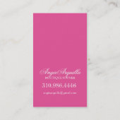 Plätzchen-Visitenkarten Visitenkarte (Rückseite)