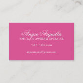 Plätzchen-Visitenkarten Visitenkarte (Rückseite)