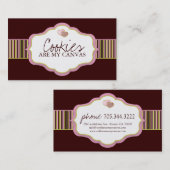 Plätzchen-Visitenkarten Visitenkarte (Vorne/Hinten)