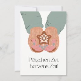 Plätzchen Zeit, Herzens Zeit Dankeskarte