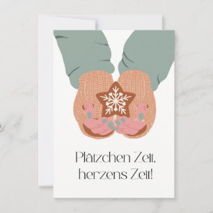 Plätzchen Zeit, Herzens Zeit Dankeskarte