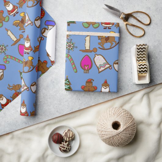 Plätzchenausschnitt Geschenkpapier (Basteln)