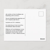 Plätzchenrezept Postkarte (Rückseite)