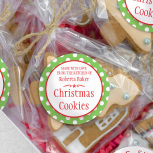 Plätzchentauschenbacken-Geschenkaufkleber der Runder Aufkleber