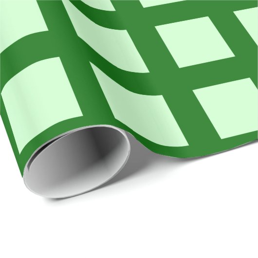 Plätze - Ghost Green on Forest Green Geschenkpapier (Rolleneckpunkt)