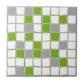 Plätze, grau, weiß, grün, modern fliese (Vorderseite)