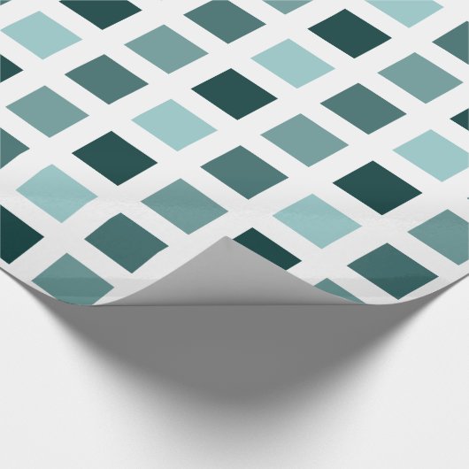 Plätze - Grüne Schattierungen Geschenkpapier (Ecke)