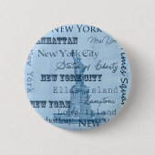 Plätze New York Button (Vorderseite)