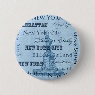Plätze New York Button