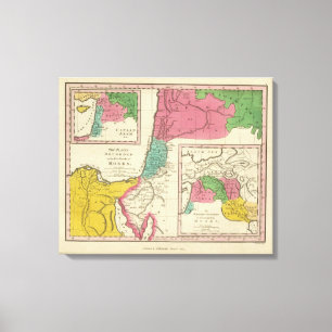 Plätze notiert in den fünf Büchern von Mosese Leinwanddruck