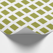 Plätze - Olive on White Geschenkpapier (Ecke)
