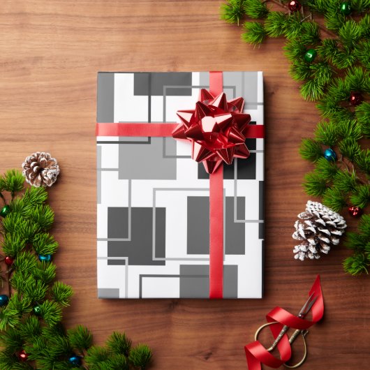 Plätze und Konturen Geschenkpapier (Feiertagsgeschenk)