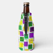 Plätze und Konturen von Mardi Gras Flaschenkühler (Flasche Rückseite)