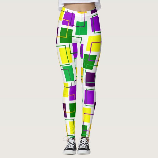 Plätze und Konturen von Mardi Gras Leggings (Vorderseite)
