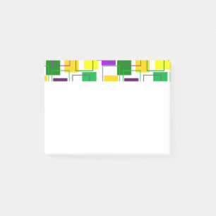 Plätze und Konturen von Mardi Gras Post-it Klebezettel