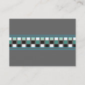 Plätze und Streifen Chubby Visitenkarten Visitenkarte (Rückseite)