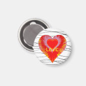 Platzendes Herz Magnet (Vorderseite/Rückseite)