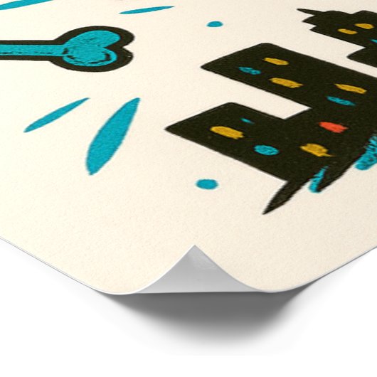 Platzhalter für Hunde Poster (Ecke)