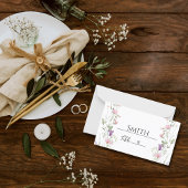 Platzhalterkarte für Elegante Wildblume Platzkarte