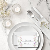 Platzhalterkarte für Elegante Wildblume Platzkarte