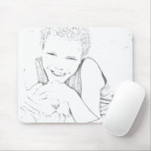 Platziere deine Lieblings-Person oder dein Haustie Mousepad (Mit Mouse)