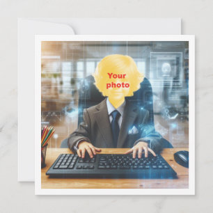 Platziere mein Gesicht in dem Bild, Computerliebha Karte