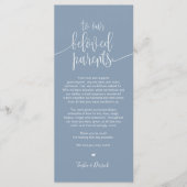 Platzieren Sie Dankeschön-Karte für geliebte Elter Programm (Vorderseite)