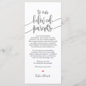 Platzieren Sie Dankeschön-Karte für geliebte Elter Programm (Vorderseite)