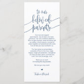 Platzieren Sie Dankeschön-Karte für geliebte Elter Programm (Vorderseite)